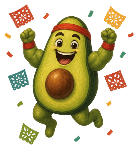 Aguacate, la mascota luchadora de Provechito